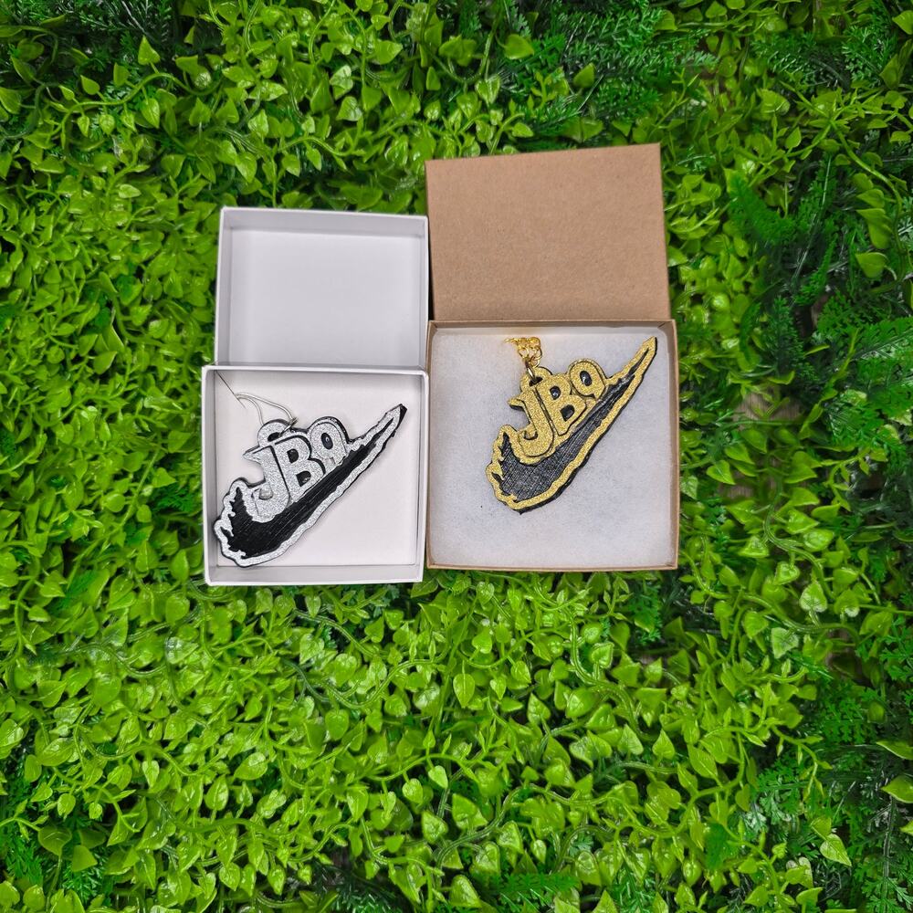 3" JB9 replica chain with pendant  costume jewlery Joe Burrow Cincinnati Bengals